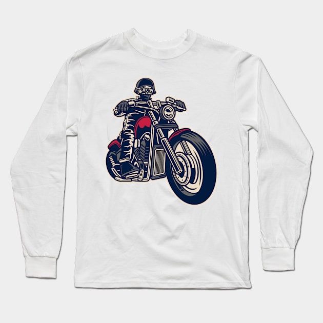 Motorbike Long Sleeve T-Shirt by ShirtyLife